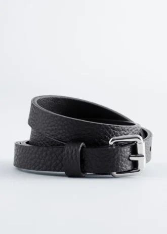 Ceinture fine en cuir