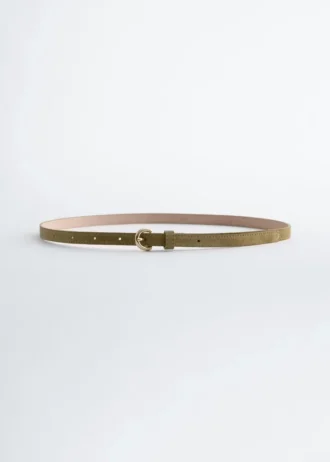 Ceinture fine en daim