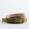 Ceinture fine en daim