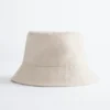 Chapeau bob en coton et lin