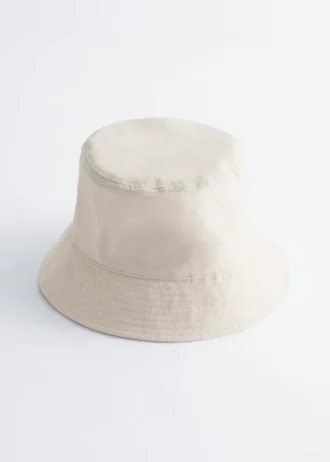 Chapeau bob en coton et lin