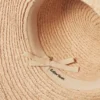 Chapeau de paille en raphia bordé de gros-grain