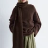 Écharpe en tricot de cachemire
