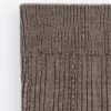Chaussettes en maille côtelée mélangée à de la soie