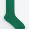 Chaussettes en soie côtelées
