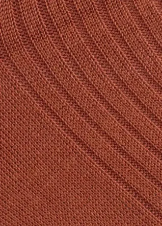 Chaussettes en soie côtelées