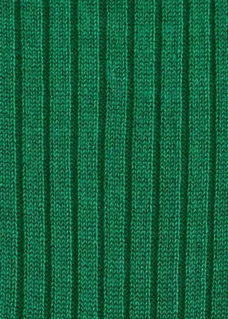 Chaussettes en soie côtelées