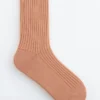 Chaussettes en tricot côtelé