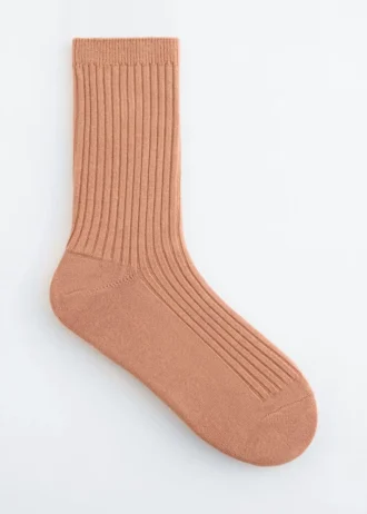 Chaussettes en tricot côtelé