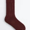 Chaussettes en tricot côtelé