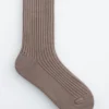 Chaussettes en tricot côtelé