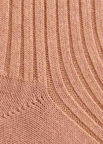 Chaussettes en tricot côtelé