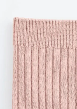 Chaussettes en tricot côtelé