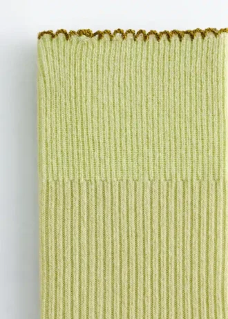 Chaussettes en tricot côtelé