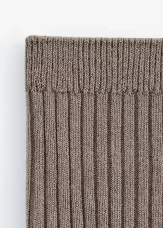 Chaussettes en tricot côtelé