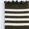 Chaussettes rayées à bords volantés