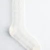 Chaussettes transparentes à carreaux