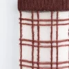 Chaussettes transparentes à carreaux