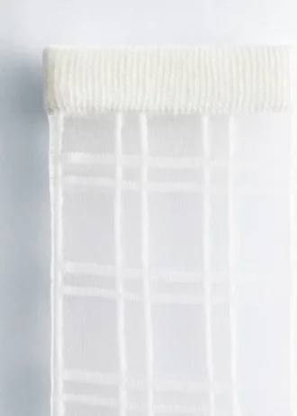 Chaussettes transparentes à carreaux