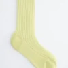 Chaussettes transparentes à côtes