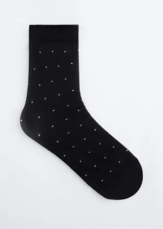 Chaussettes transparentes à pois