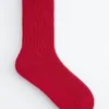 Chaussettes à volants côtelées