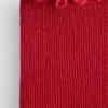 Chaussettes à volants côtelées