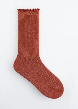 Chaussettes à volants pailletées