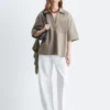 Chemise ample à manches courtes