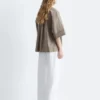 Chemise ample à manches courtes