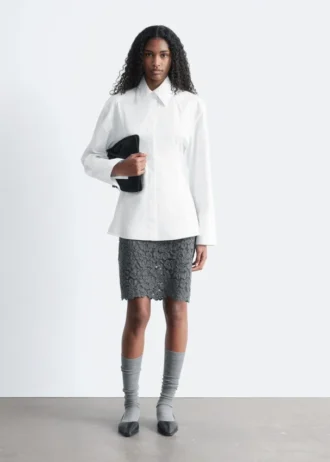 Chemise cintrée à ceinture à nouer