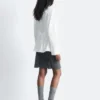 Chemise cintrée à ceinture à nouer