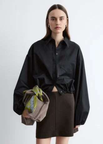 Chemise courte à cordon