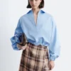 Chemise courte à cordon