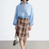 Chemise courte à cordon