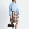 Chemise courte à cordon