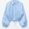 Chemise courte à cordon