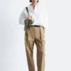 Chemise courte oversize en coton
