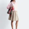 Chemise courte oversize en coton