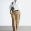 Chemise courte oversize en coton
