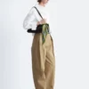 Chemise courte oversize en coton