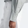 Chemise courte oversize en coton