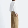 Chemise courte oversize en coton