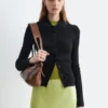 Chemise à côtes pointelles