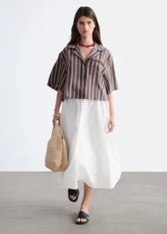 Chemise de vacances à rayures