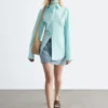 Chemise en coton ajustée