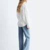 Chemise en coton ajustée à la taille