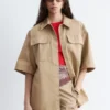 Chemise en coton à manches courtes