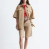 Chemise en coton à manches courtes