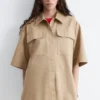 Chemise en coton à manches courtes